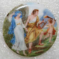 Button, porcelain, American or European