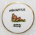 Button, porcelain, American or European