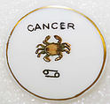 Button, porcelain, American or European