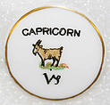 Button, porcelain, American or European