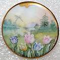 Button, porcelain, American or European