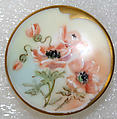 Button, porcelain, American or European