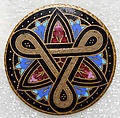 Button, enamel, American or European