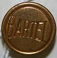 Button, metal, American or European