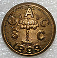 Button, metal, American or European