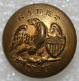 Button, metal, American or European