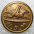 Button, metal, American or European