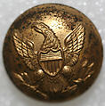 Button, metal, American or European