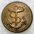 Button, metal, American or European