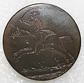 Button, metal, British