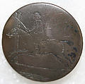 Button, metal, British