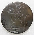 Button, metal, British