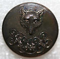 Button, metal, British