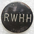 Button, metal, British