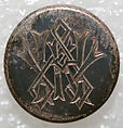 Button, metal, British