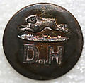 Button, metal, British