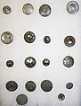 Button, wood, bone, metal, French