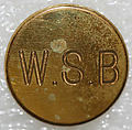 Button, metal, British