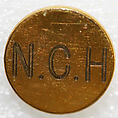 Button, metal, British