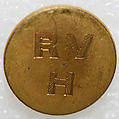 Button, metal, British