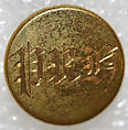Button, metal, British