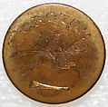 Button, metal, British