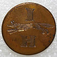 Button, metal, British