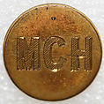 Button, metal, British