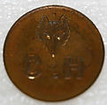 Button, metal, British