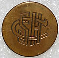 Button, metal, British