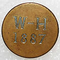 Button, metal, British