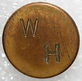 Button, metal, British