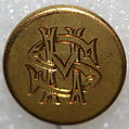 Button, metal, British