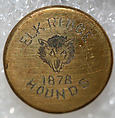 Button, metal, British