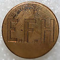 Button, metal, British