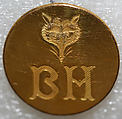 Button, metal, British
