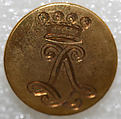 Button, metal, British
