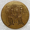 Button, metal, British