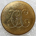 Button, metal, British