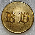 Button, metal, British