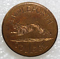 Button, metal, British