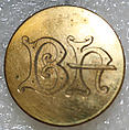 Button, metal, British
