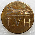 Button, metal, British