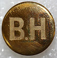 Button, metal, British