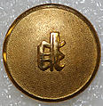 Button, metal, British