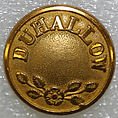 Button, metal, British