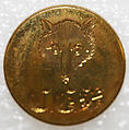 Button, metal, British