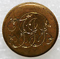 Button, metal, British