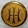 Button, metal, British