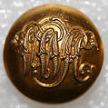 Button, metal, British